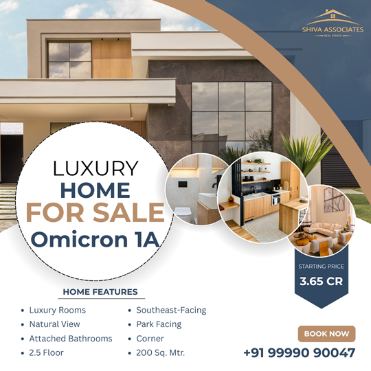 Luxury 2.5-Story Independent Kothi for Sale – Omicron 1A, Greater Noida